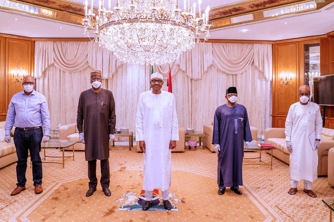 Buhari without face mask