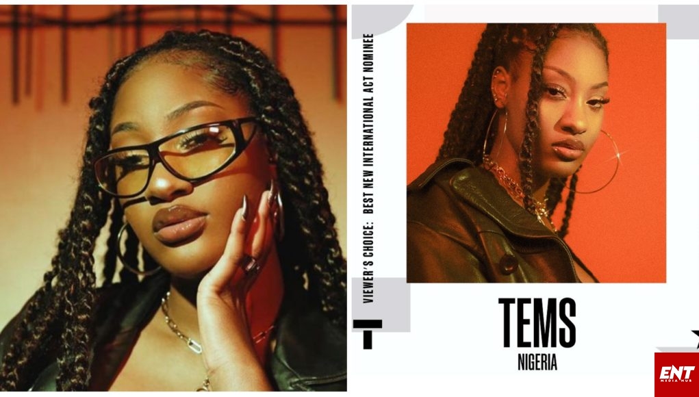 Tems nominated for BET